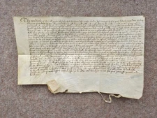 1600 Aldington Kent Elizabethan Vellum Document Butchers Shop Latin English