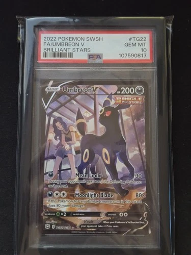Umbreon V PSA 10 TG22/TG30 Pokemon Sword & Shield Brilliant Stars