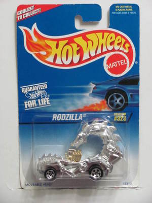 HOT WHEELS 1997 SILVER SERIES RODZILLA #323 CHROME 5 SP