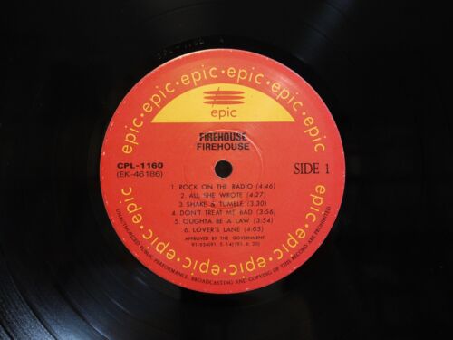 Firehouse Same 1991 Korea LP Picture & Lyric W/Insert EX ~ NM - Imagen 5 de 6