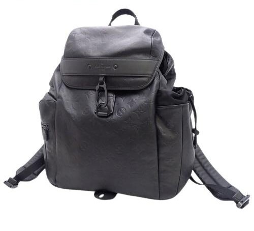 Louis Vuitton Monogram Shadow Discovery Backpack Black Top