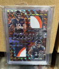 2020 Panini Spectra TRUBISKY - MONTGOMERY Dynamic Duos 🔥 Dual Relic Green /25