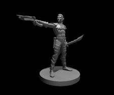 Drow Elf Elves Fighter Monster Manual 28mm Scale DND D&D Tabletop Miniature
