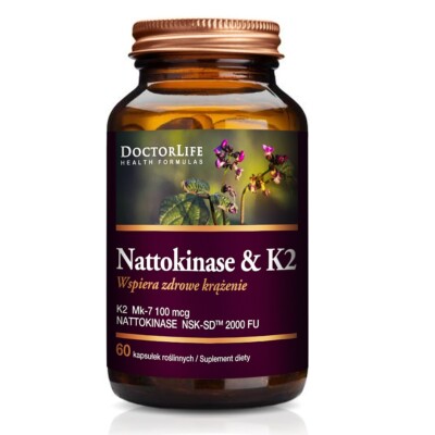 5906874819388 Nattokinase & K2 Mk-7 100mcg wspiera zdrowe krążenie suplement