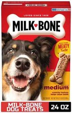 Milk-Bone Original Dog Treats for Medium Dogs, 24 Ounce, Crunchy Biscuit Helps C