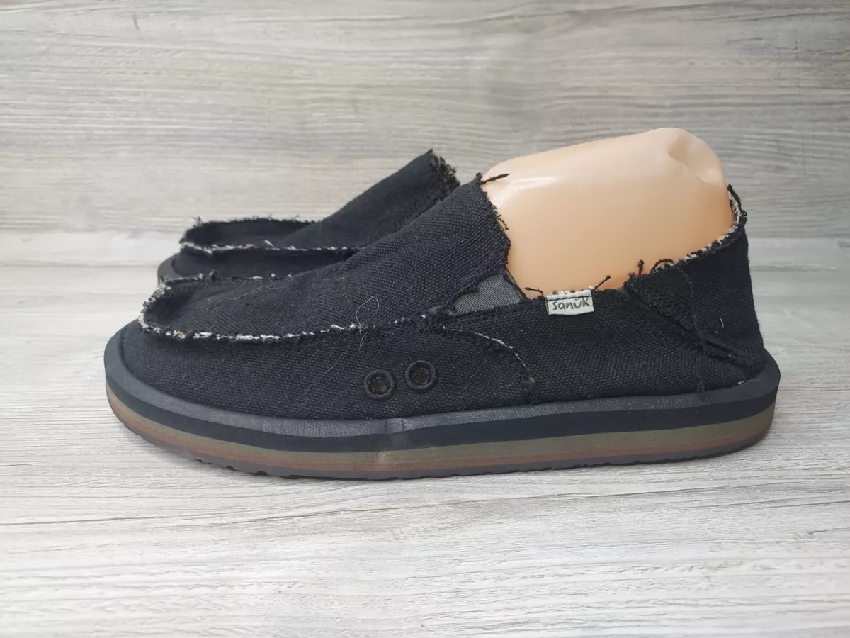 Men s Shoes Sanuk VAGABOND Slip On Canvas Sidewalk Surfers 1117753