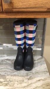hunter gingham boots