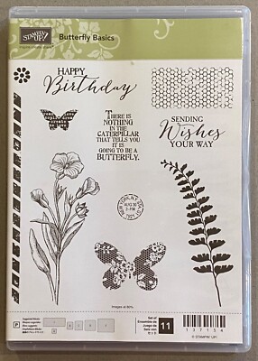 Stampin' Up! Retired Butterfly Basics Stamp Set | eBay