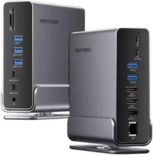 Vention 15 in 1 USB C HUB Docking Station MST Vertical USB Multi Port Hub