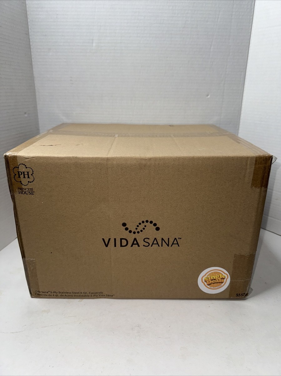 VIDA SANA® 5-PLY STAINLESS STEEL COOKWARE 4-Qt. Casserole