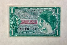~ One Dollar $1 MILITARY PAYMENT CERTIFICATE MPC SERIES 651  - UNCIRCULATED UNC