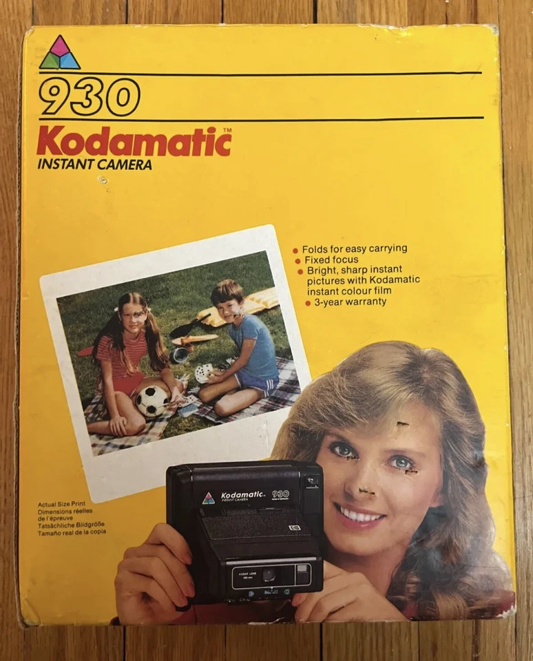 Vintage KODAK 930 KODAMATIC Instant Camera Still In Original Box New - Image 3 of 4