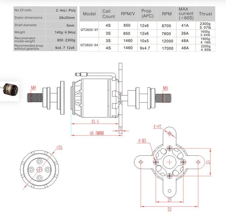 Arkai 180er Motor Vorentstört | Mit 8T 0,5M Antriebsritzel B, Geeignet Für Lama 2-4 & Robi