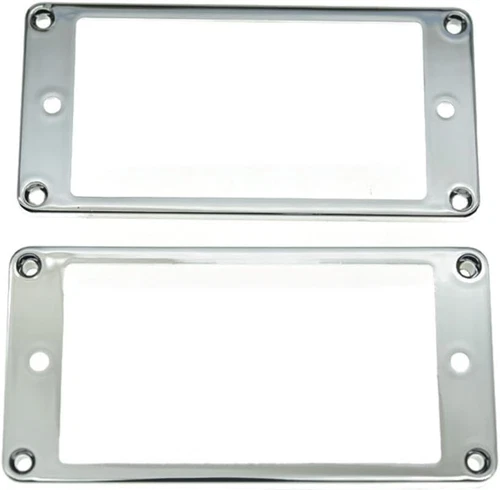 1 Set Guitar Curved Chrome Humbucker Pickups Rings Frames Fit Epiphone Les Paul
