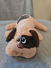 VINTAGE Pound Puppies Tan and Brown large plush 18 Dog 1980s Saturday Tonka