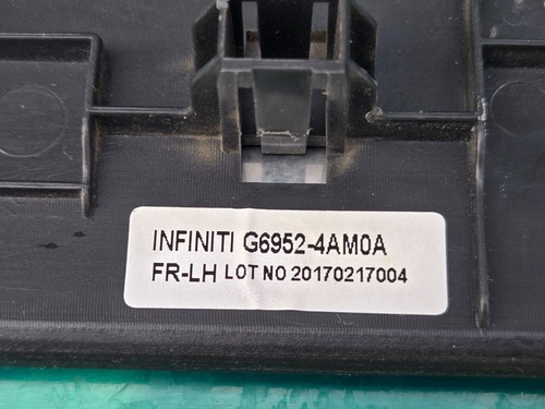 2011-19 INFINITI Q70, Q70L Front LEFT Door Sill Scuff Kick Plate Cover OEM - Picture 3 of 3
