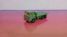 VTG PlayArt Green Diecast Flatbed Truck Log Freight Delivery Made in Hong Kong