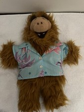 Vintage 1988 Burger King Alf Hawaiian Shirt Surfer Hand Puppet