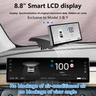 For Tesla Model 3/Y 8.8'' LCD Instrument Panel Cluster Dashboard Head Up Display