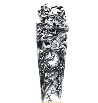 Azeeda Temporäre Tattoos 'Leuchtturm' - 4 Stück, Wasserfest & Hautfreundlich, Verschiedene Größen
