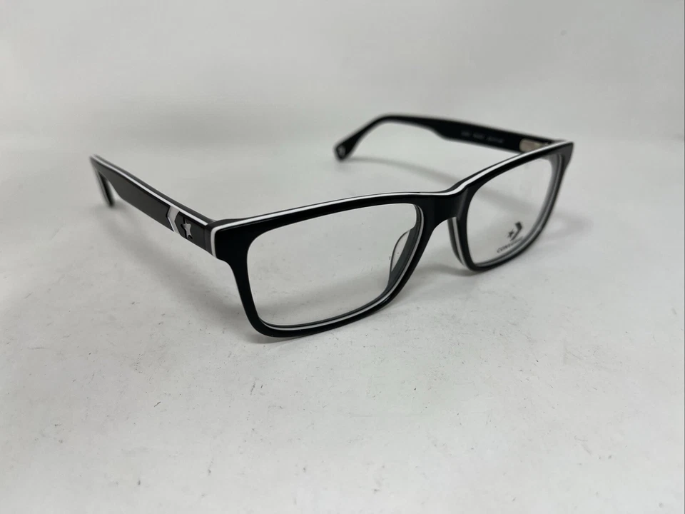 CONVERSE EYEWEAR Q320 BLACK WHITE 55-17-145 FLEX HINGE EYEGLASSES DP34 - Image 4 of 4