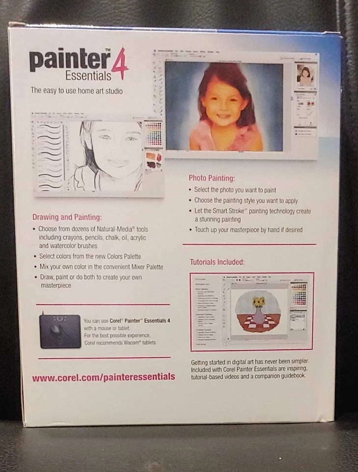 SEALED NEW: Corel Painter 4 Essentials for Win 2000 XP Vista Mac OS X 10.4.x - Image 2 of 4