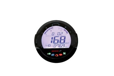 Tachometer KOSO Digital D64 DL-03SR inkl. Signalleuchten LCD
