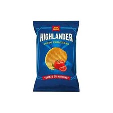 PATATINE SAN CARLO Highlander pomodoro  25 grammi - BOX da 42 confezioni