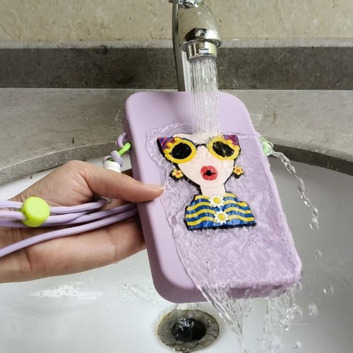 Waterproof Mobile Phone Bag Large Capacity Coin Purse Portable Makeup Pouch - Afbeelding 4 van 12