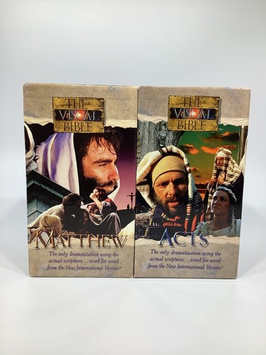 The Visual Bible on VHS - Acts vol. 1-4 & Matthew vol. 1-4 - Picture 2 of 4