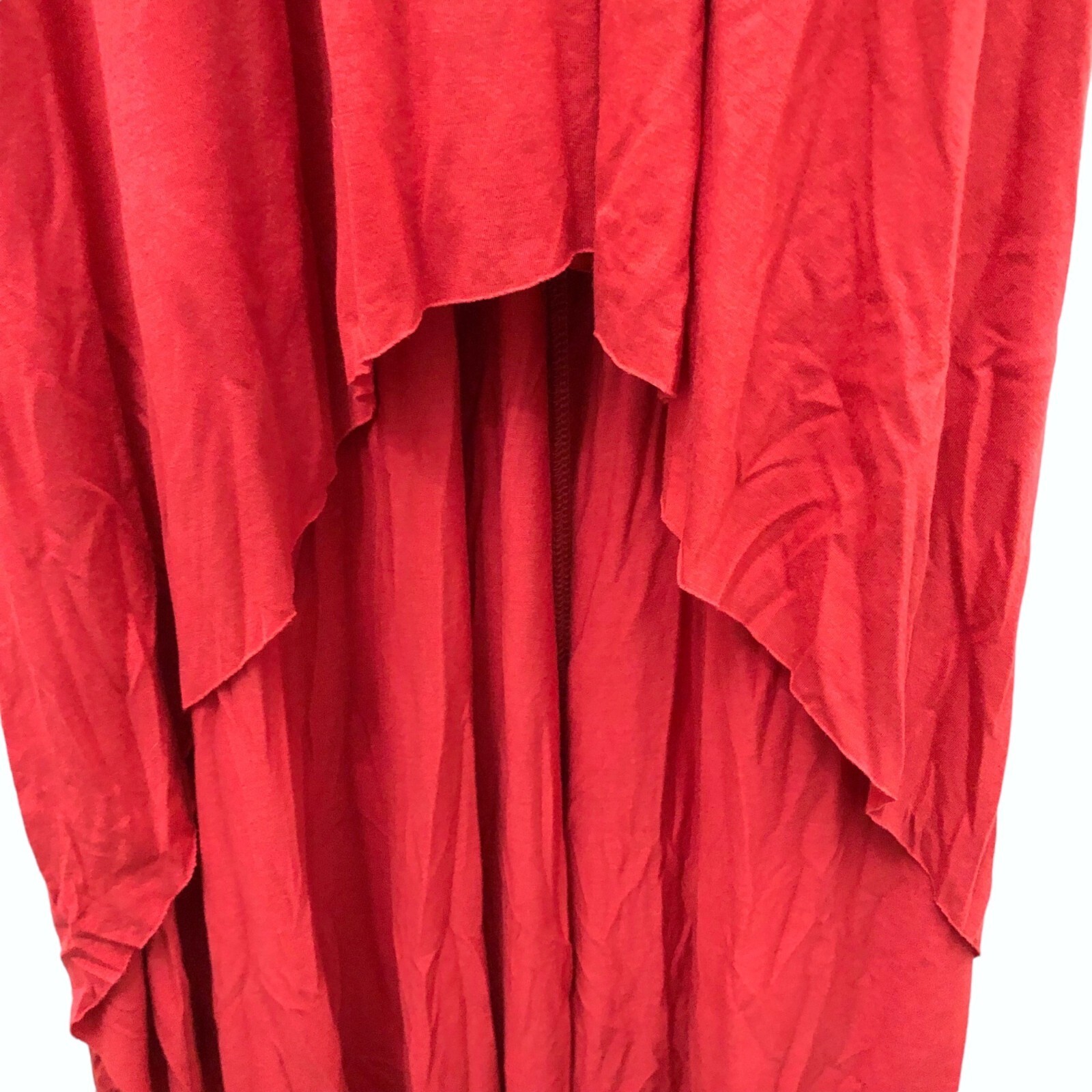 Splendid Solid Red V-neck Racerback High Low Maxi… - image 8