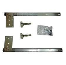 KNAPE & VOGT 8080PEZ 16" POCKET DOOR SLIDES SET w/HINGES & HARDWARE KIT *C23