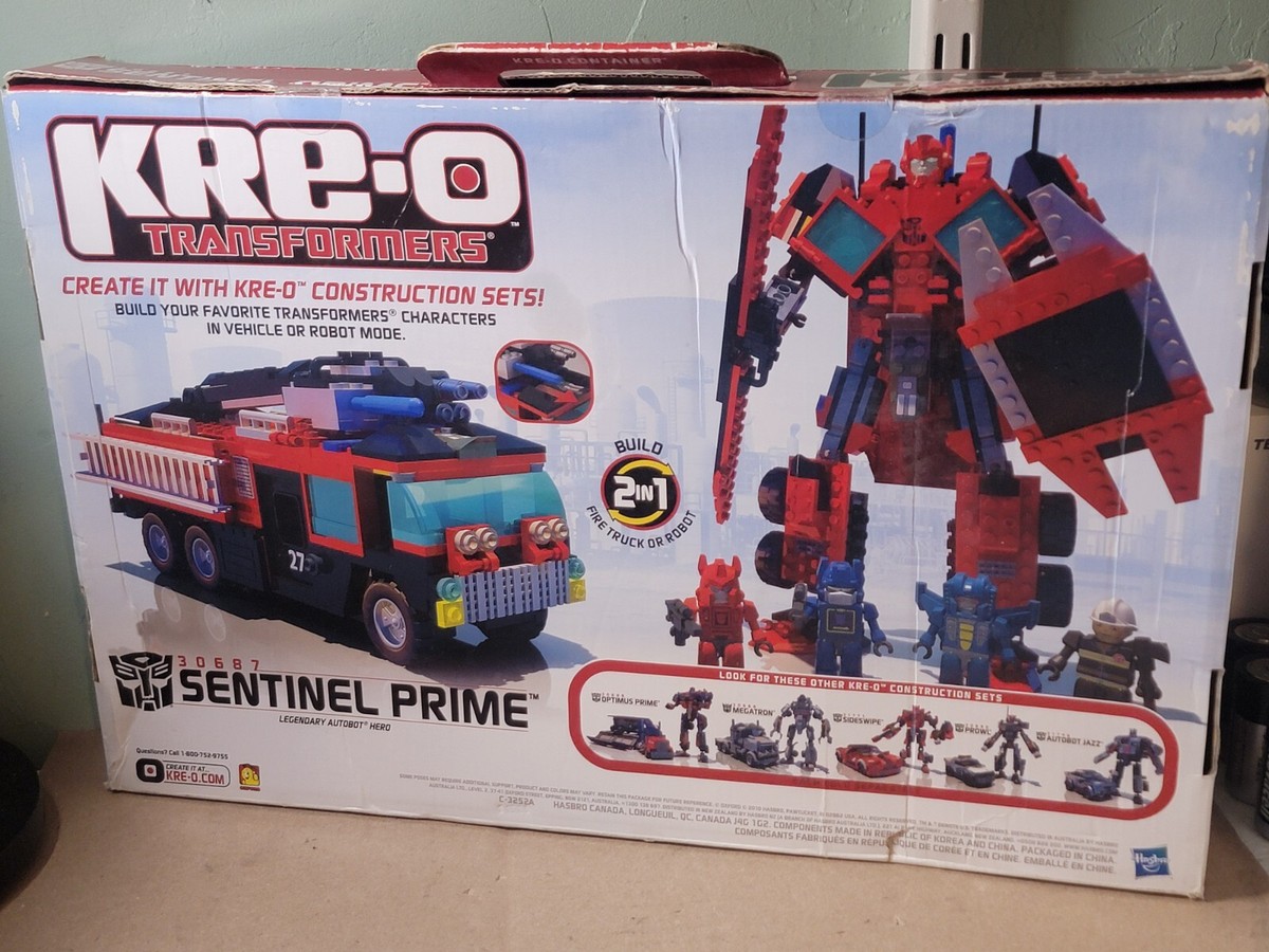 Kre-o Transformers Sentinel Prime 30687 Build Set Fire Truck or