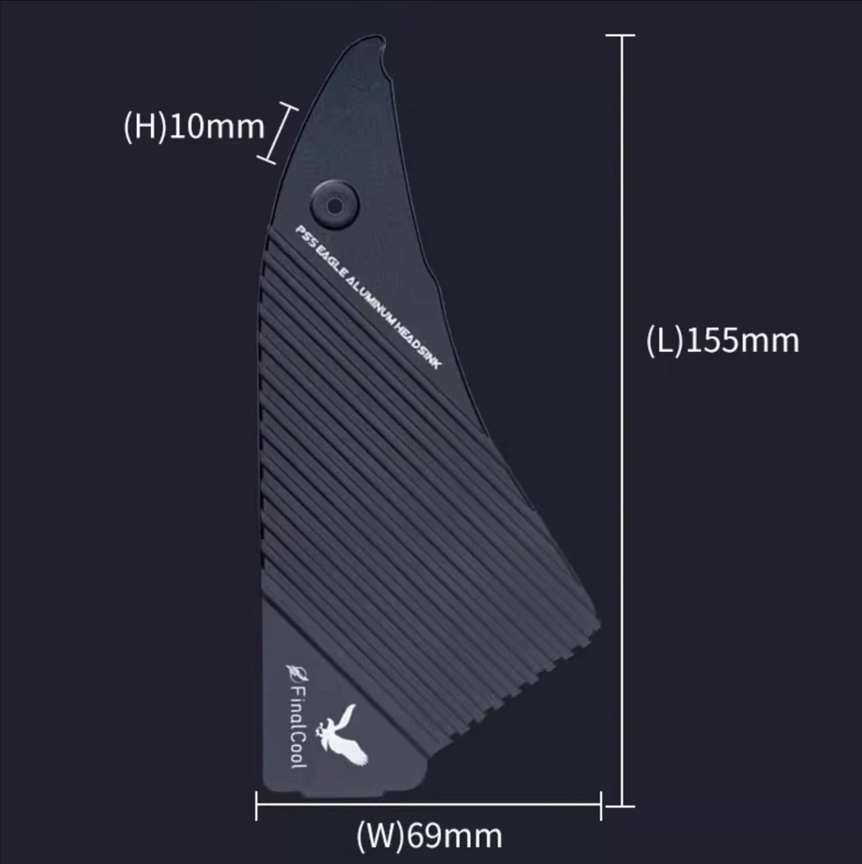 PS5 Special customization M.2 2280 nvme PCI-E SSD Cooling Heat sink fin Aluminum - Image 2 of 4