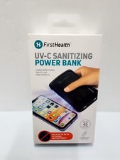 First Health UV-C Sanitizing Power Bank - up to 45 hours FH7050BK