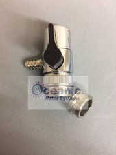Chrome Faucet Diverter Valve RO 3/8" Barb Adapter Ring for Male/Female Faucet