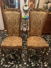 Sedie '900 italiane stile barocco/veneziano con tappezzeria originale