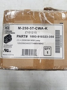 Howard Industries M-250-5T-CWA-K Ballast Kit With Lamp New in Box Qty. 1