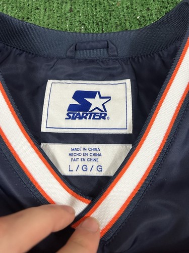 (NEW) Starter Detroit Tigers Blue Pullover Jacket Windbreaker Men's Large - Picture 7 of 7