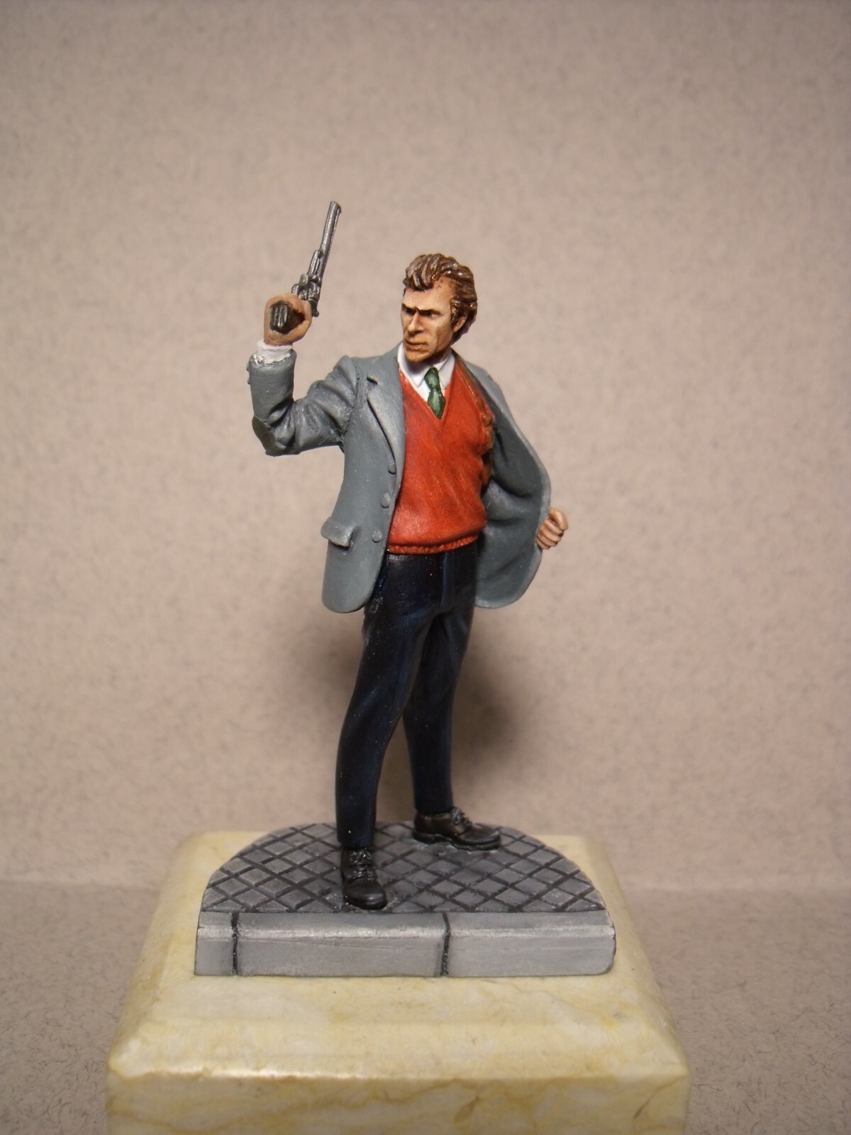 Figurine 1/32 Clint Eastwood Vroom peinte à la main pour diorama