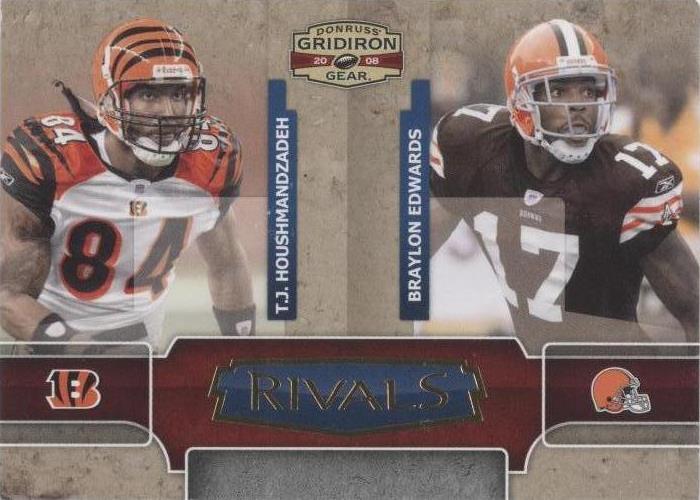 2008 Donruss Gridiron Gear Braylon Edwards T.J. Houshmandzadeh #R-8 - 1 of 2
