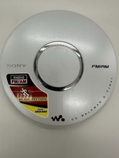 Sony Walkman D-FJ041 CD Player with AM/FM Radio Mega Bass White - Tested Working