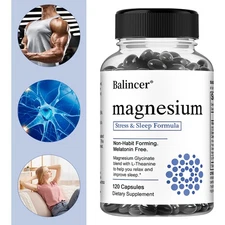 Magnesium Stress & Sleep Formula 30/60/120 capsules New & Sealed