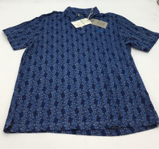 Tommy Bahama Mens Del Ray Diamond Polo in Maritime Size Medium