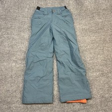 Columbia Ski Pants Kids Small 7/8 Blue Omni-Tech Insulated Winter Snow