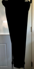 ---SIZE LARGE EILEEN FISHER L BLACK PULL ON PANTS VISCOSE NYLON SPANDEX MY03