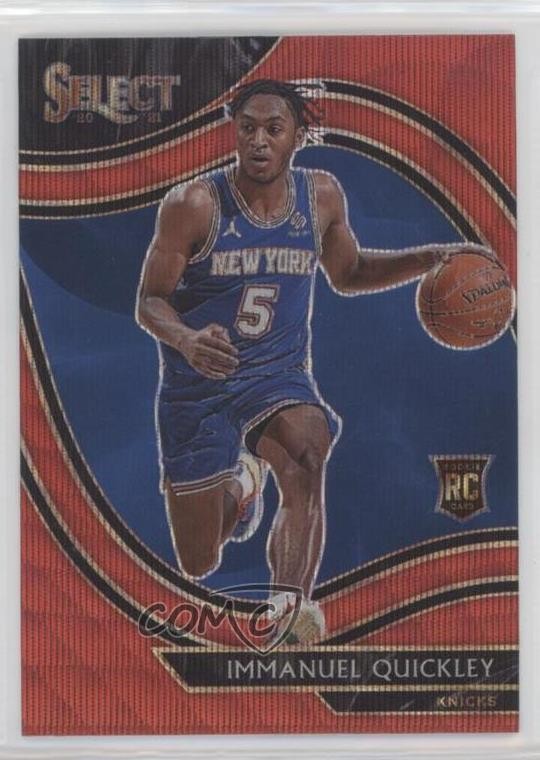 2020-21 Panini Select Courtside Red Wave Prizm Immanuel Quickley #276 g9t
