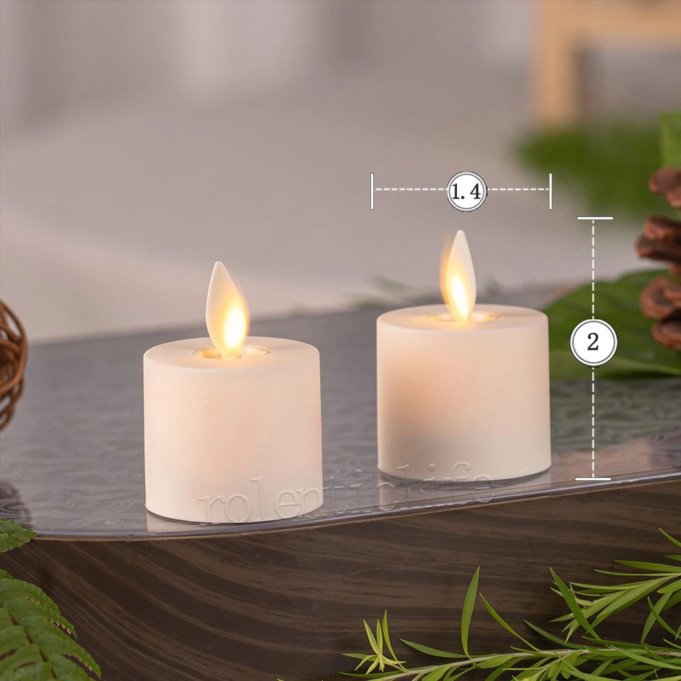 Luminara Parpadeo Móvil Luces LED de Té con Temporizador para Boda Juego de 2 4 6 8 Foto 3 de 4