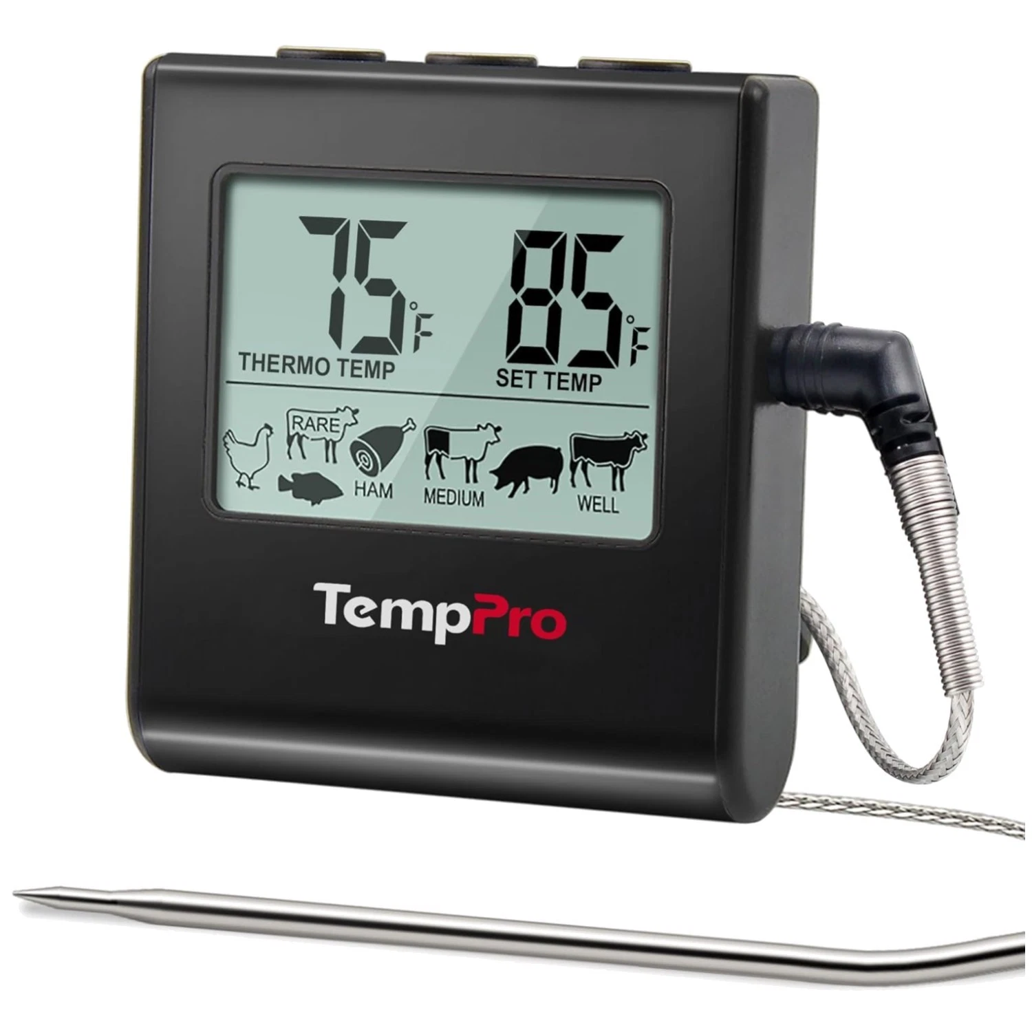Wireless BBQ Thermometer with Stainless Steel Probe
Opens in a new window or tab