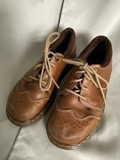VINTAGE Dr. Martens Leather Oxford Shoes UK 5 EU 38 Chunky Platform Brown